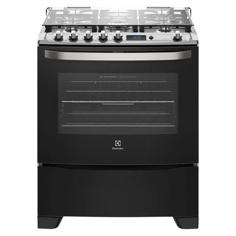 Cocina Electrolux a Gas 5 Hornillas 76USR Negro