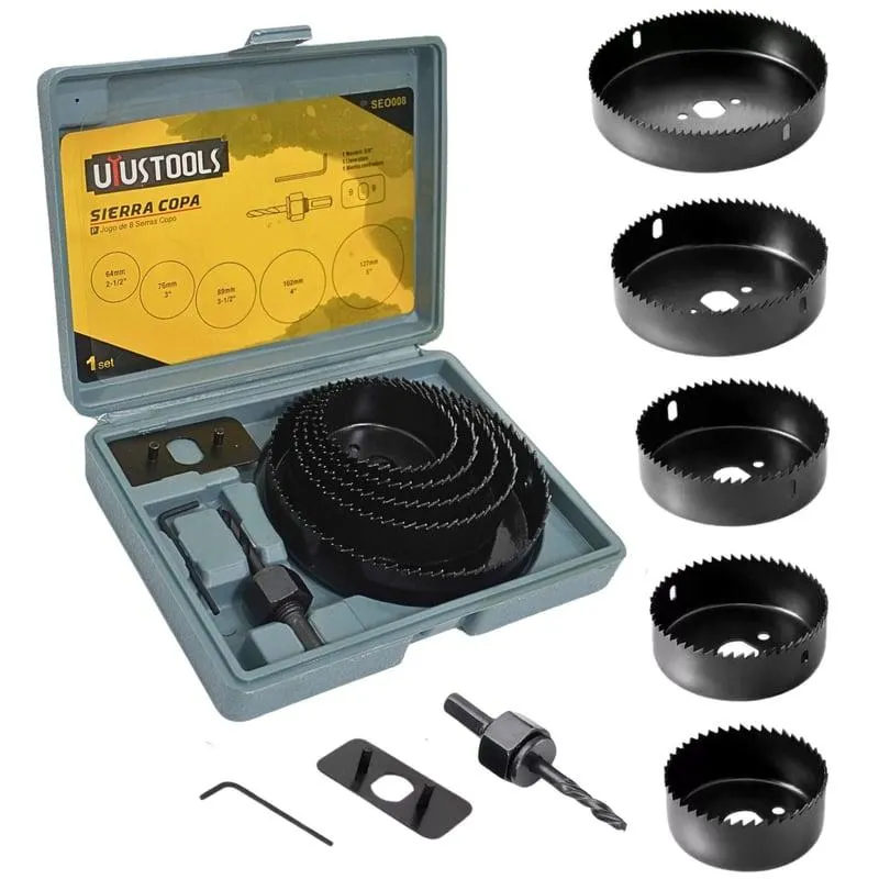 Set de Sierra Copa 8 Piezas UYUSTOOLS