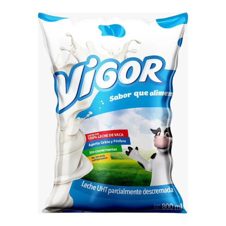 Leche Uht Vigor Bolsa 800ml