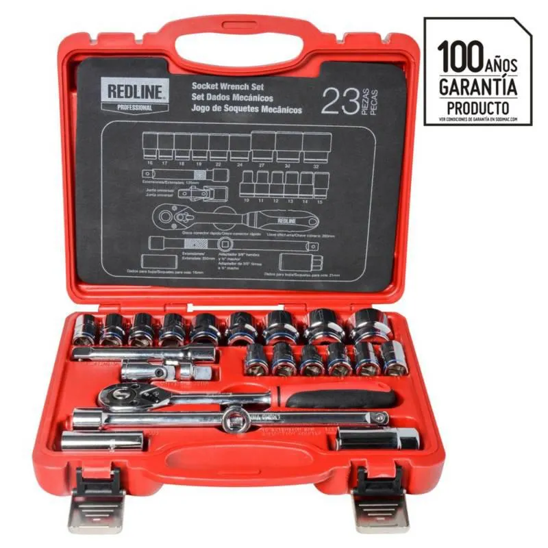 Set 23 Dados 1/2" Redline
