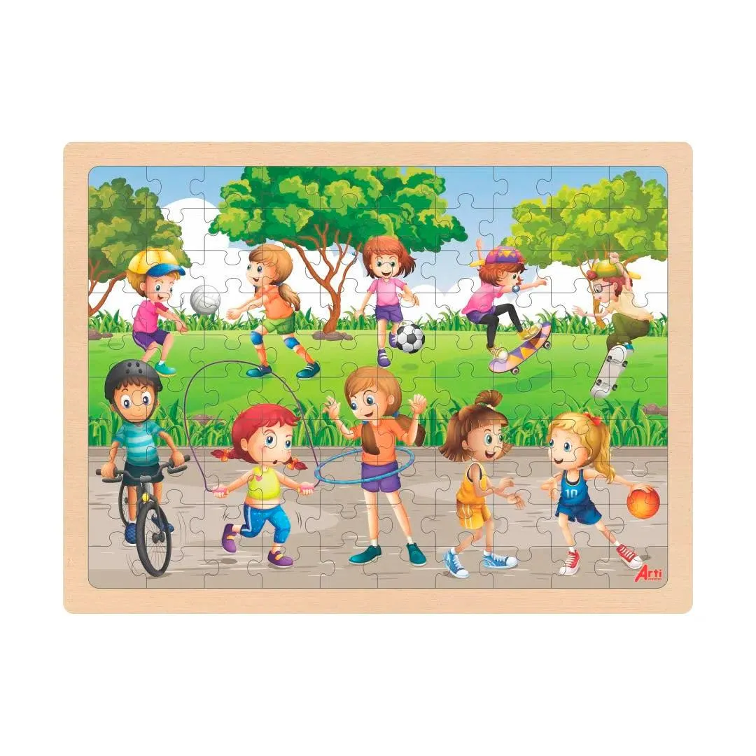 Rompecabeza Arti Creativo (Tacjuedi084) Al Aire Libre X 100 Pzs Madera