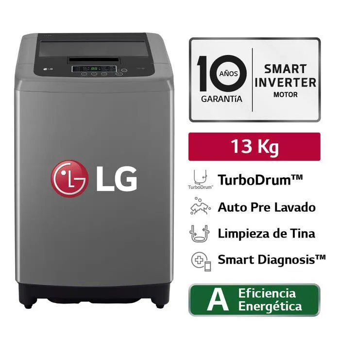 Lavadora LG Smart Motion 13KG WT13BPBK Negro Claro