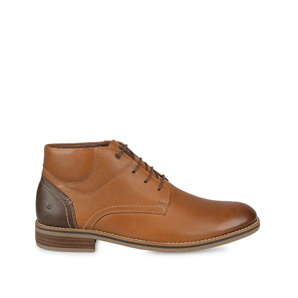 Botin Derby Casual ANGELO-085 Natural Viale Homme Cuero