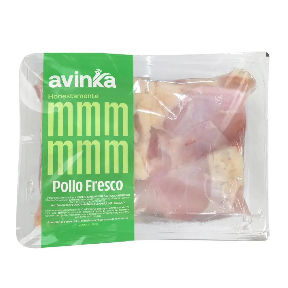 Muslo de pollo light Avinka Paquete 1 a 1.1 kg