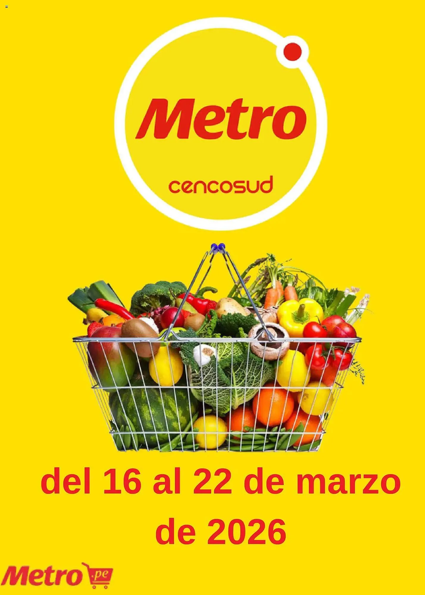 Catalogo de Catálogo Metro 16 de marzo al 23 de marzo 2026 - Pag 1