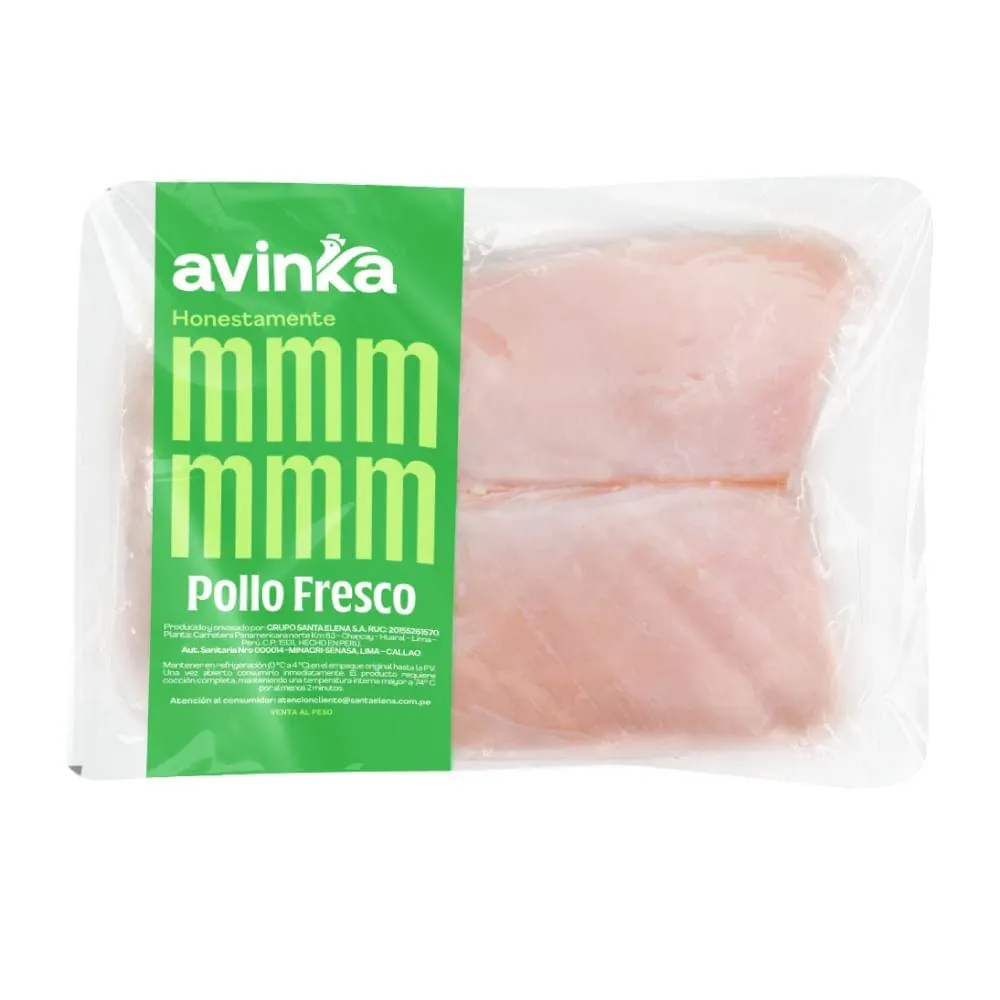 Filete pechuga especial Avinka Paquete 1 a 1.1 kg