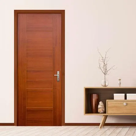 Puerta enchapada Sapelli Natural Opera 40x80x2.07 Dimfer