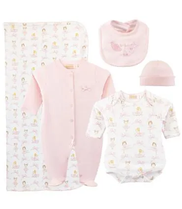 Ajuar de 5 Piezas de 100% Algodón Pima | Colección Petit Dancer