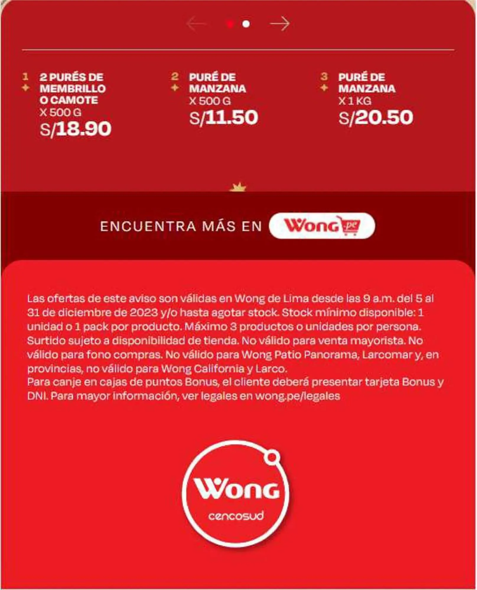 Catalogo de Catálogo Wong 6 de diciembre al 31 de diciembre 2023 - Pag 2
