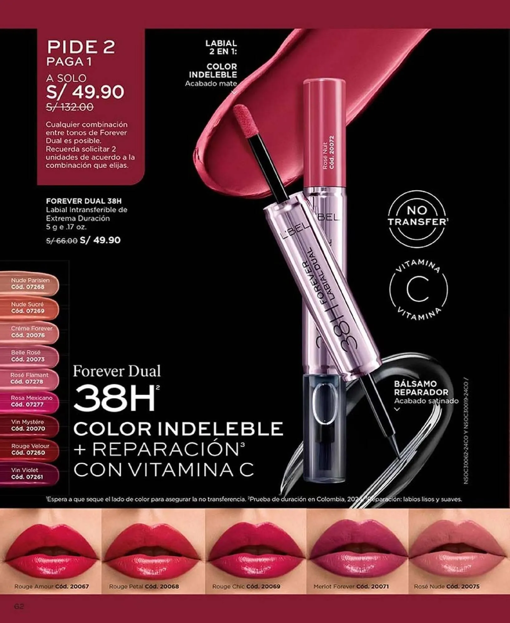 Catalogo de Catálogo L'Bel 17 de setiembre al 31 de octubre 2025 - Pag 62