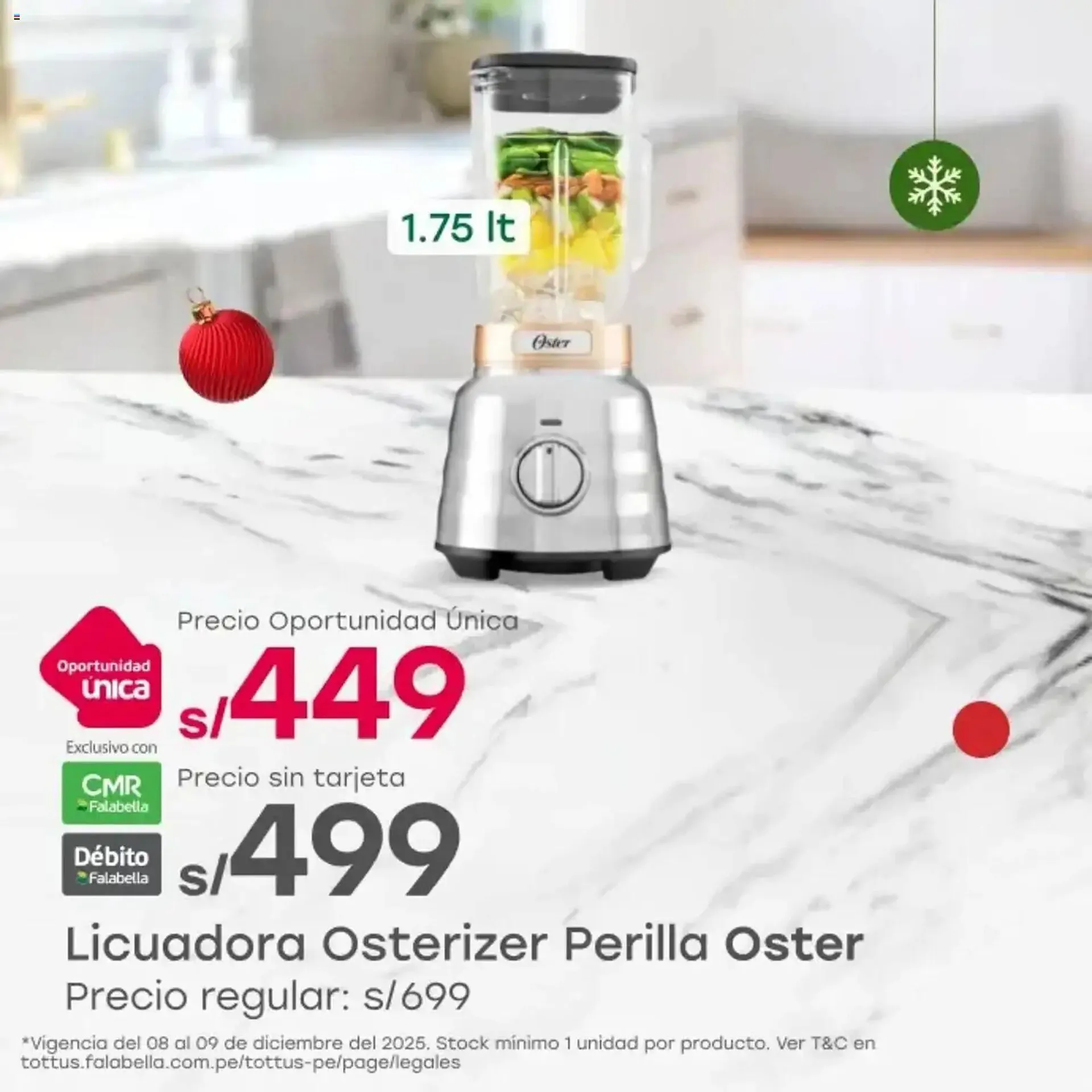 Catalogo de Catálogo Tottus 8 de diciembre al 10 de diciembre 2025 - Pag 1