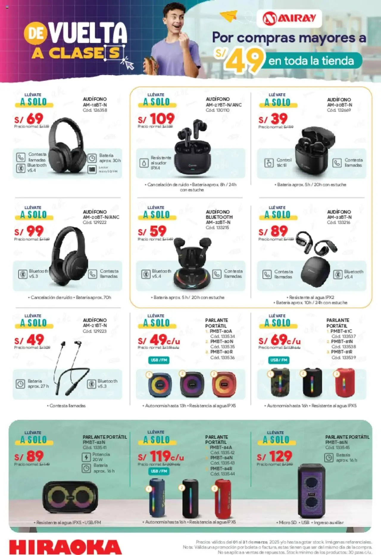 Catalogo de Hiraoka - De vuelta a clases 2 1 de marzo al 31 de marzo 2025 - Pag 3