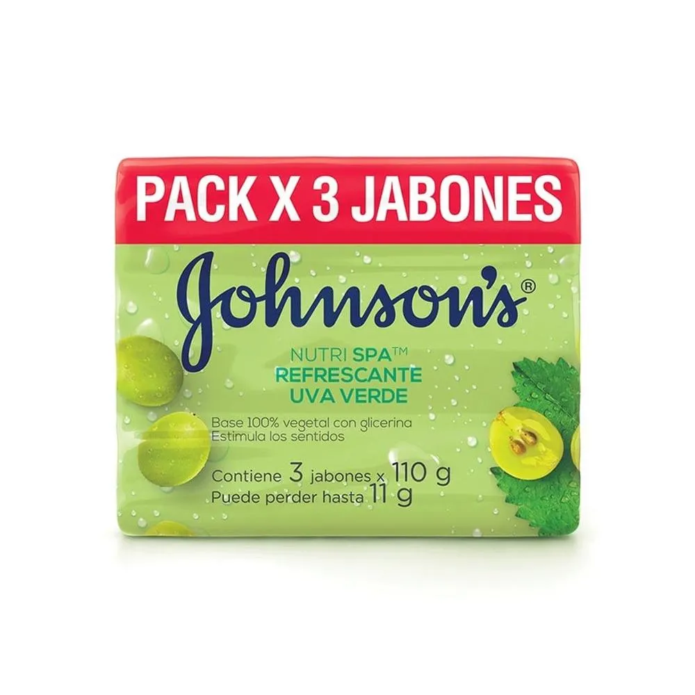 PACK X 3 JABÓN REFRESCANTE UVA 110 GR