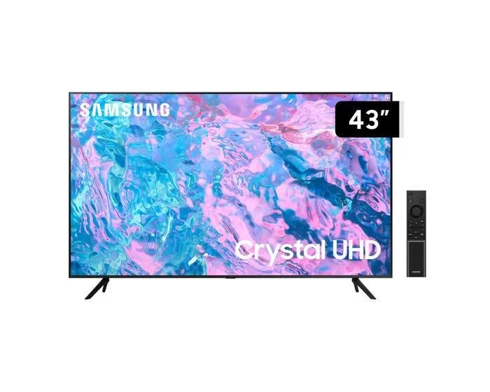 Televisor Samsung LED 4K UHD Smart 43" Crystal UN43CU7000GXPE