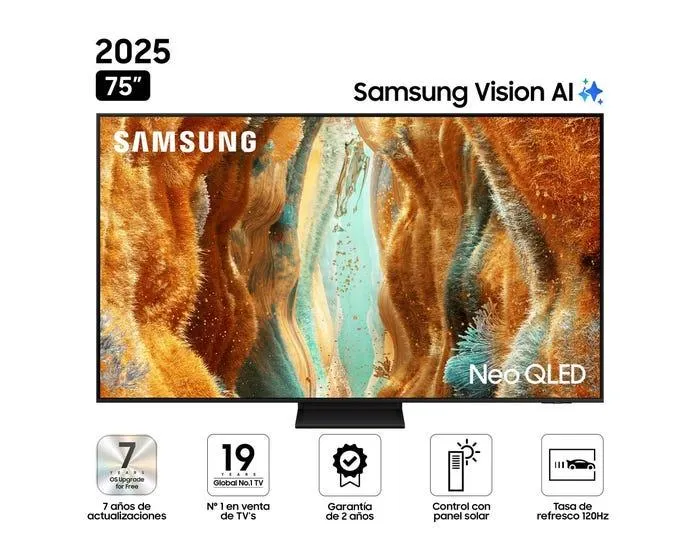 Televisor Samsung Smart TV 75" Neo QLED 4K UHD Vision AI QN75QN70FAGXPE