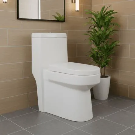 Inodoro Cerámico One Piece Antártico Brillante Orange