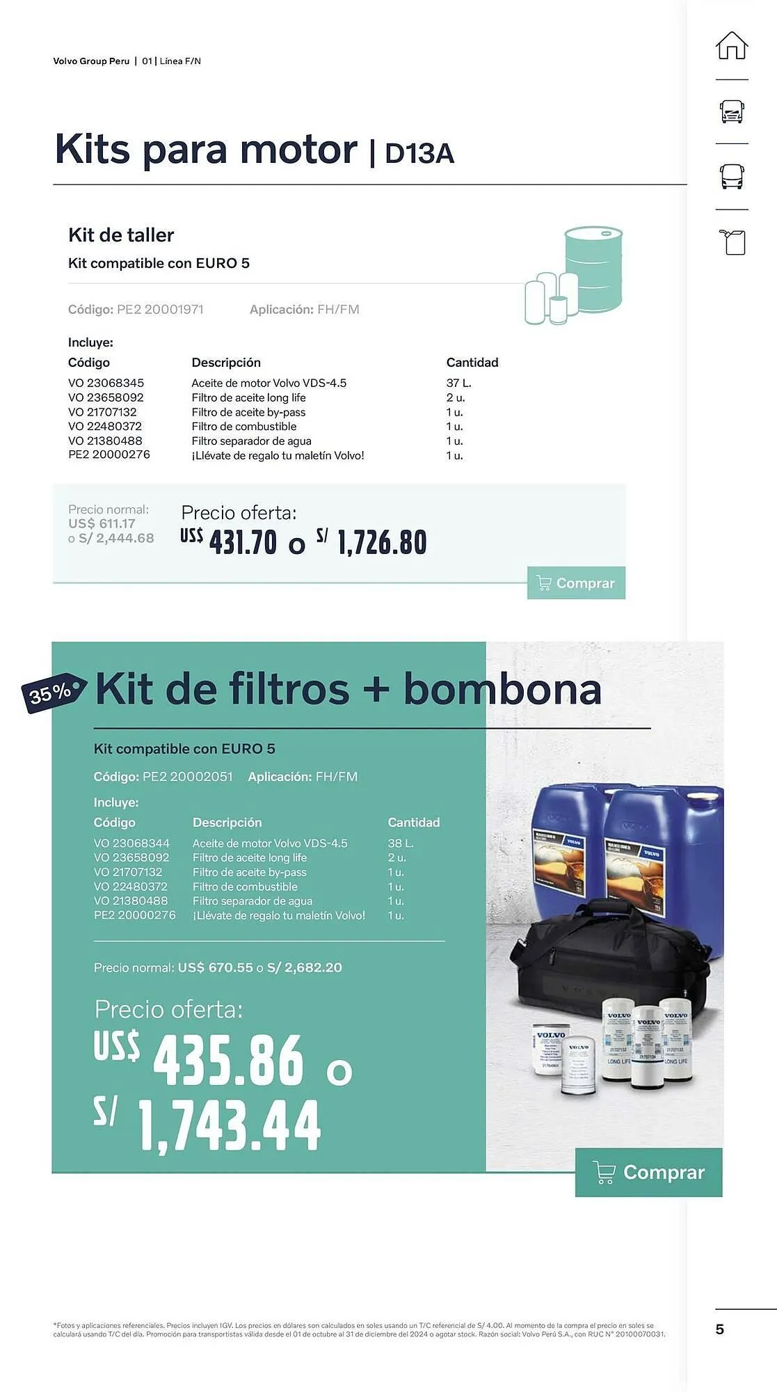 Catalogo de Catálogo Volvo 29 de octubre al 31 de diciembre 2024 - Pag 5