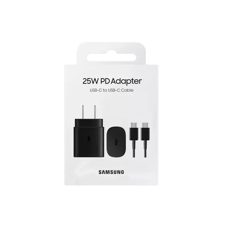 Cargador 25W Samsung USB C de Carga Rápida Original Negro