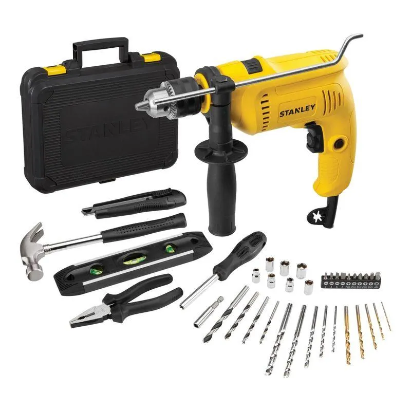 Taladro Percutor 1/2'' 600W 2900 Rpm+ 37Pzas Stanley SDH600KA