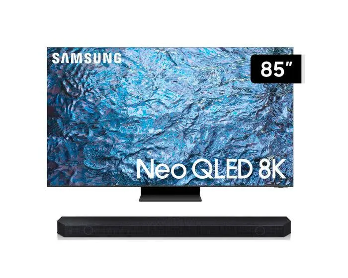 Televisor Samsung Smart TV 85" Neo QLED 8K Mini LED QN85QN900CGXPE (Nuevo) + Soundbar Samsung Wifi Bluetooth 5.1.2 CH HW-Q800C/PE