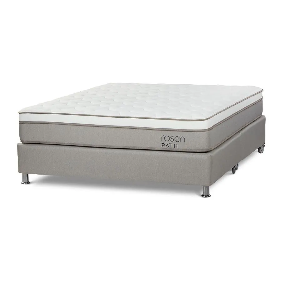 Cama Box Tarima Path Niebla Queen 160 x 200 cm