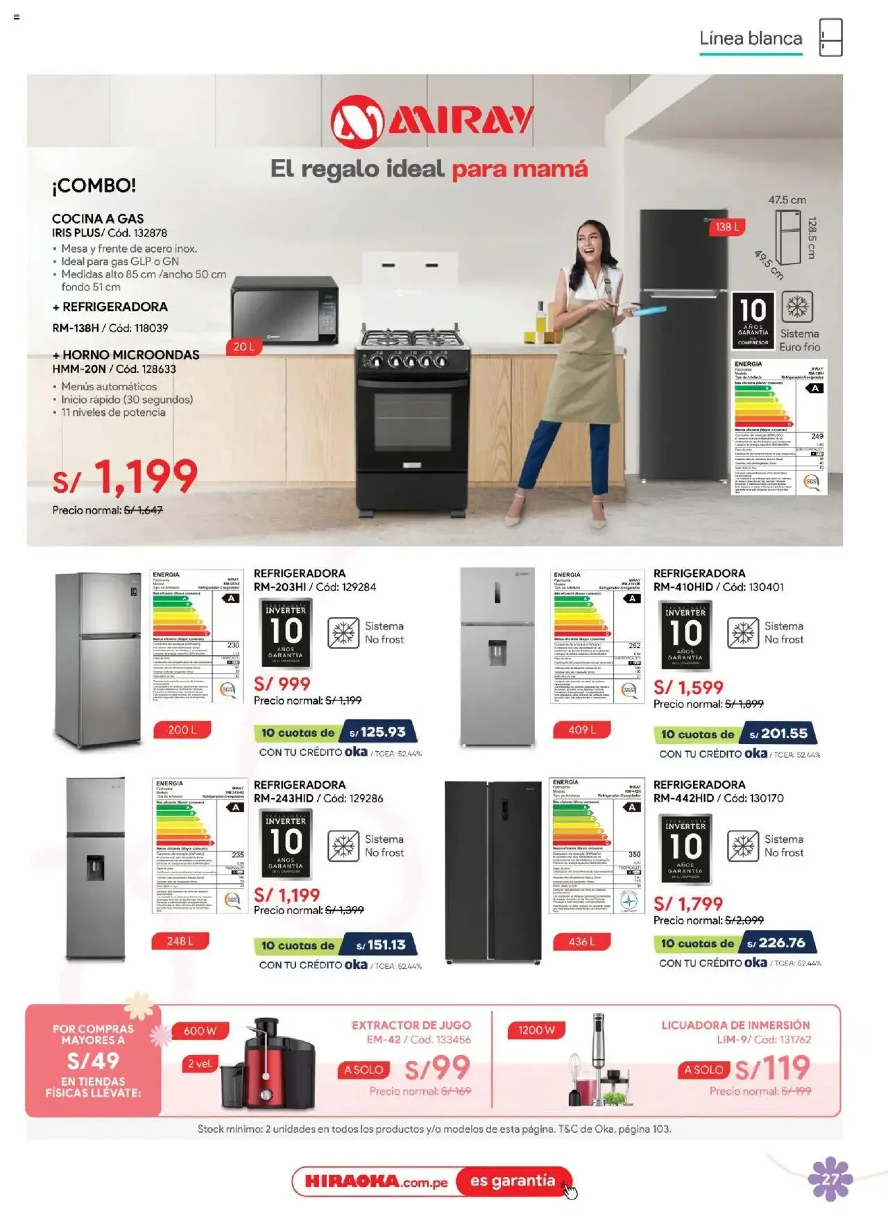 Catalogo de Hiraoka - Guia dia de la madre 26 de abril al 18 de mayo 2025 - Pag 27