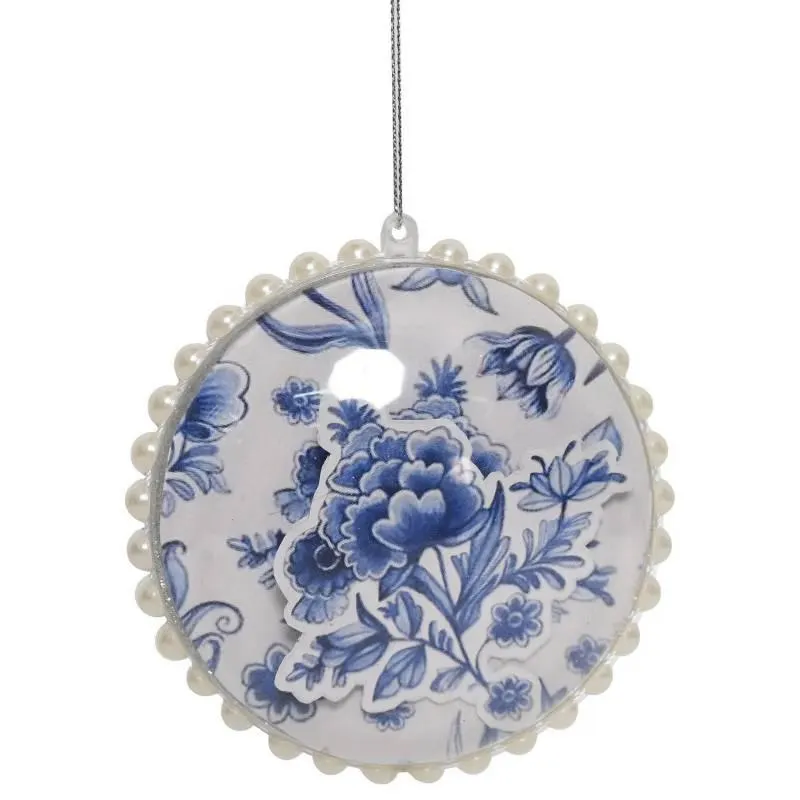 Adorno Navideño Color Perla