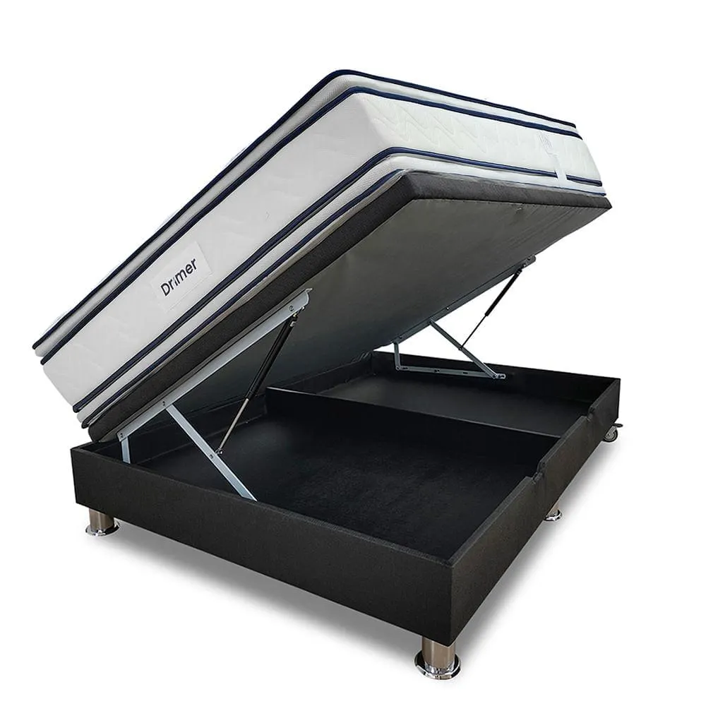 Cama Practibox Antistress Fiamma | 1.5 Plazas Gris