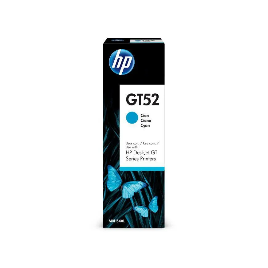 Tinta Hp Botella Gt52 Cyan
