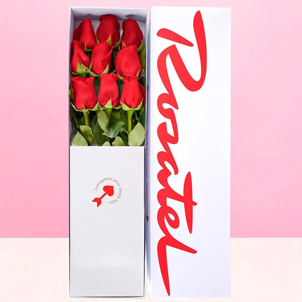 Caja Rosatel con 9 Rosas