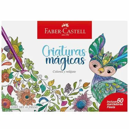 Set FABER CASTELL Cristuras Mágicas + Fiesta 60un