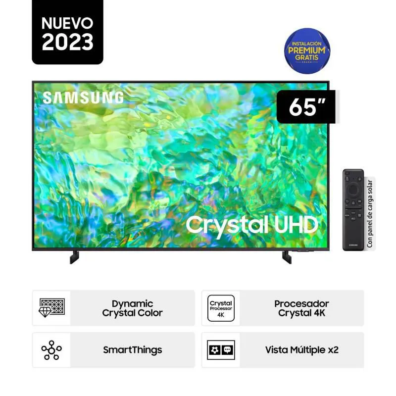 Televisor Samsung Smart Tv 65" Crystal Uhd 4k Un65cu8000gxpe (nuevo)