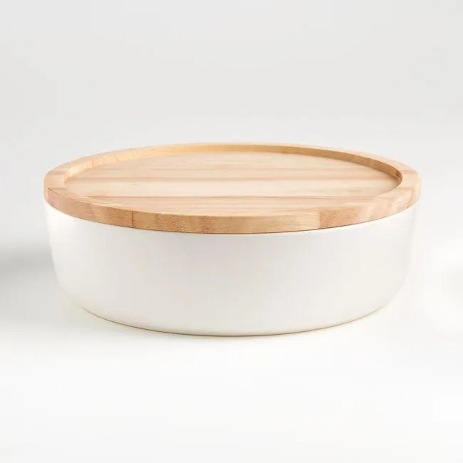 Tazón redondo para horno con tapa