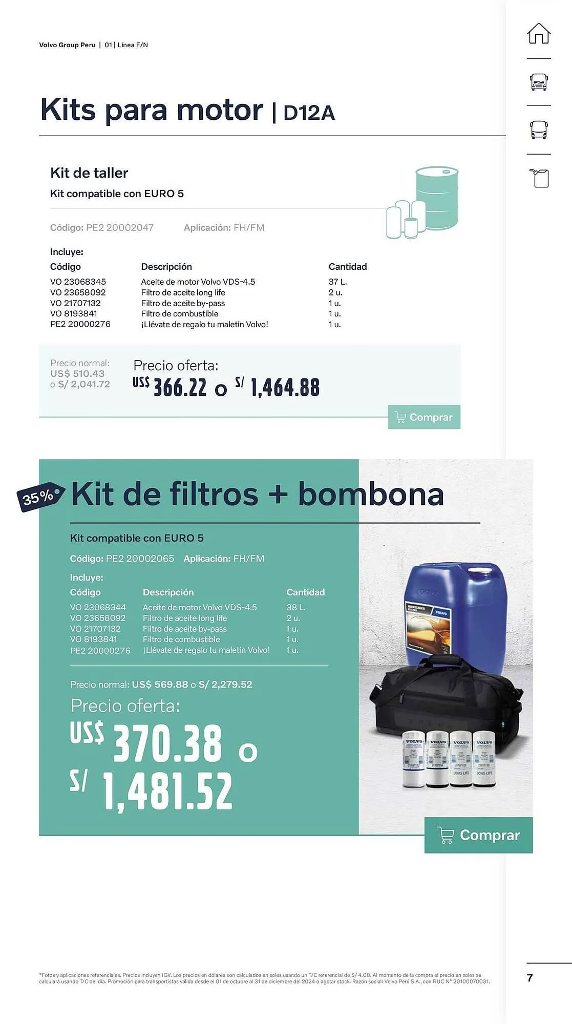 Catalogo de Catálogo Volvo 29 de octubre al 31 de diciembre 2024 - Pag 7