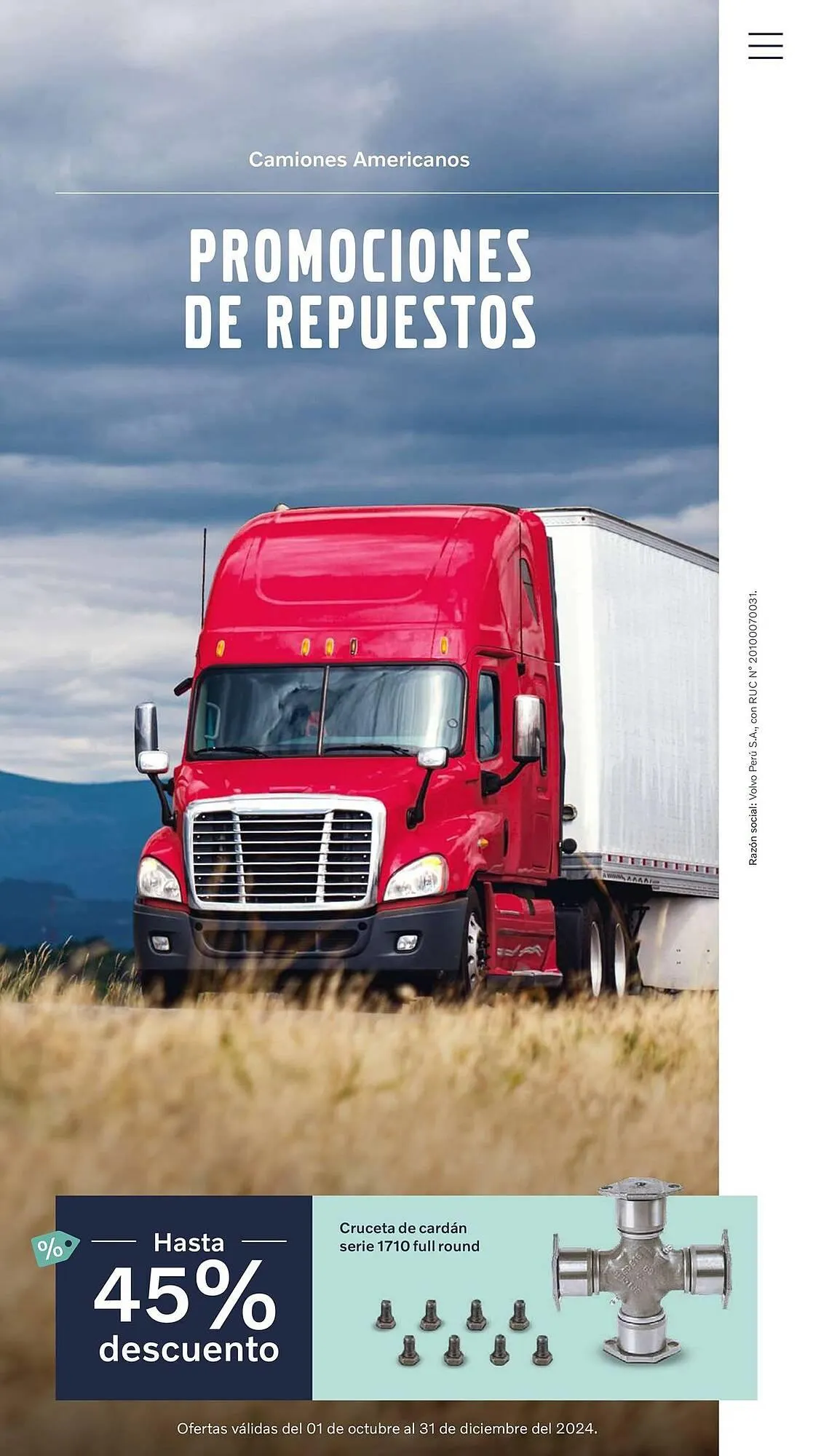 Catalogo de Catálogo Volvo 29 de octubre al 31 de diciembre 2024 - Pag 1