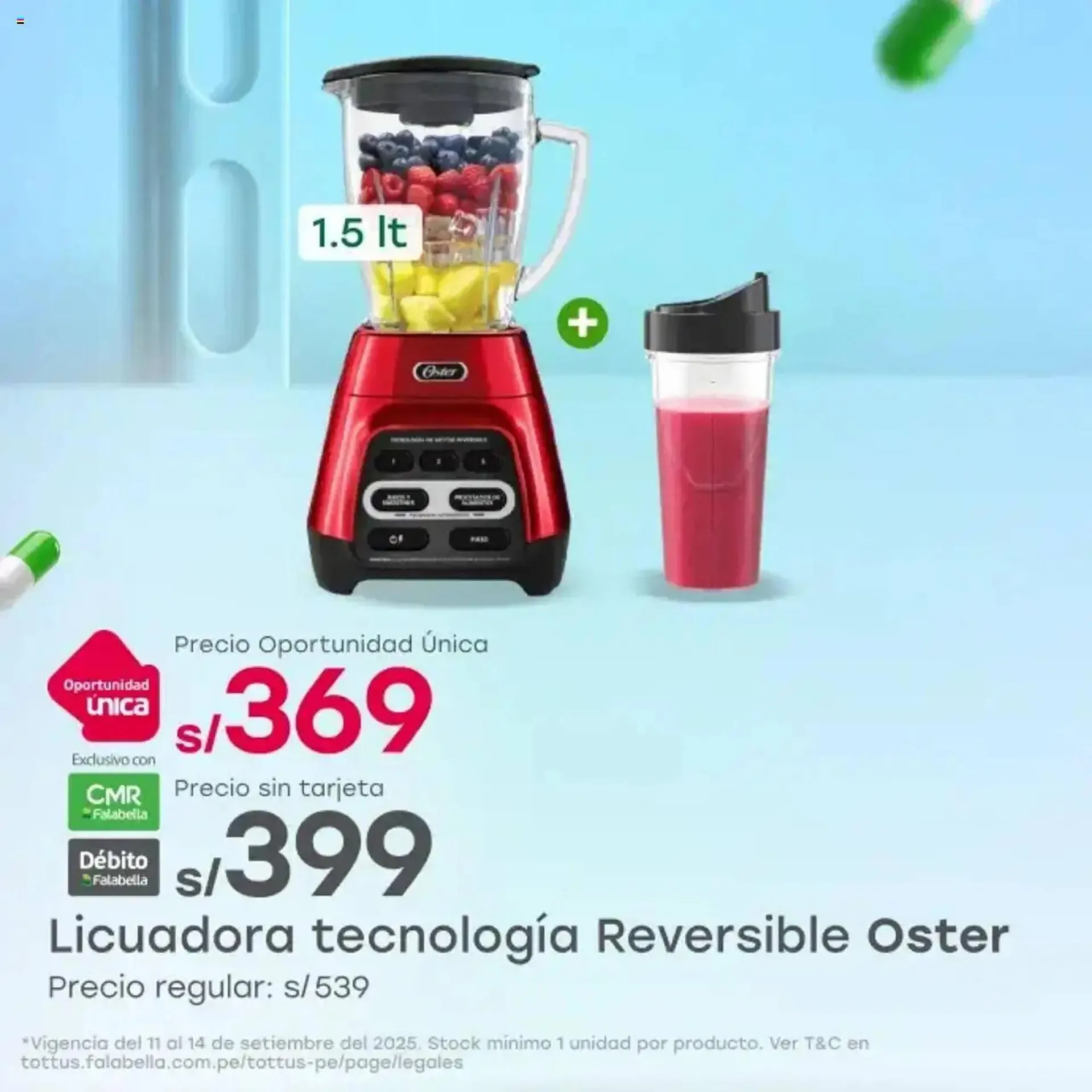 Catalogo de Catálogo Tottus 11 de setiembre al 15 de setiembre 2025 - Pag 1