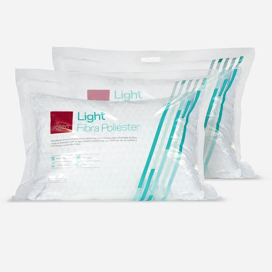 Set 2 Almohadas Fibra Light
