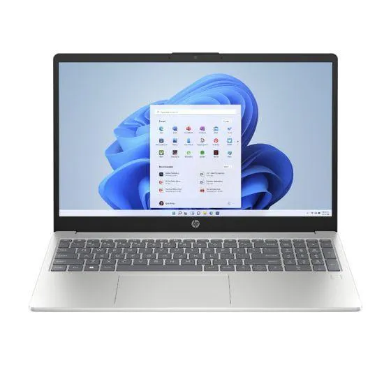 Laptop HP de 15.6", modelo 15-fc0013la, procesador AMD Ryzen 7 7730U, 16GB RAM, disco sólido de 512GB, cámara web 1080p FHD, Bluetooth 5.3, entrada HDMI y tipo C, Wifi, Windows 11, para la oficina o estudiantes.
