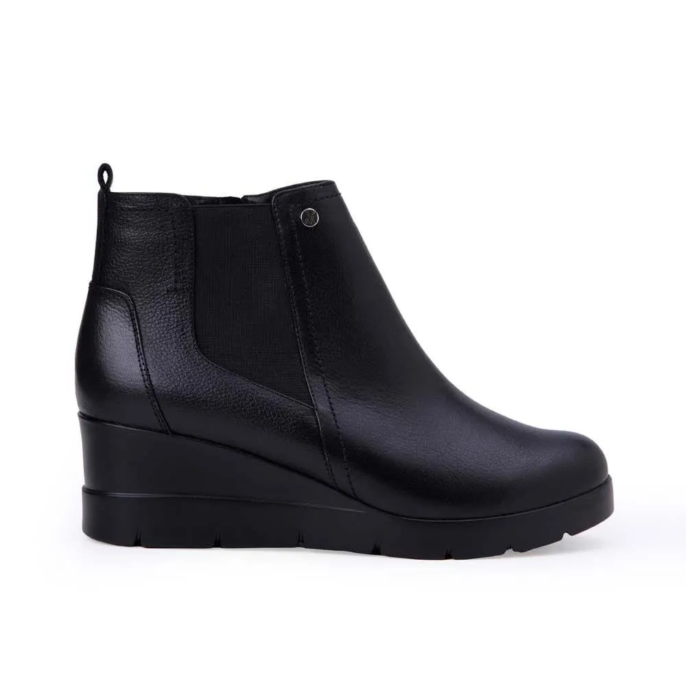 Botín Jodhpur Casual LINDA-2516 Negro Viale Cuero