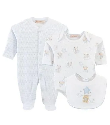 Ajuar De 3 Piezas 100% Algodón Pima | Colección Sleep Tigh Bear