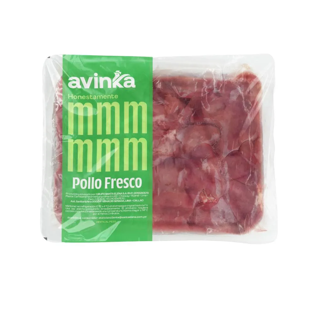 Hígado de pollo Avinka Paquete 1 a 1.1 kg