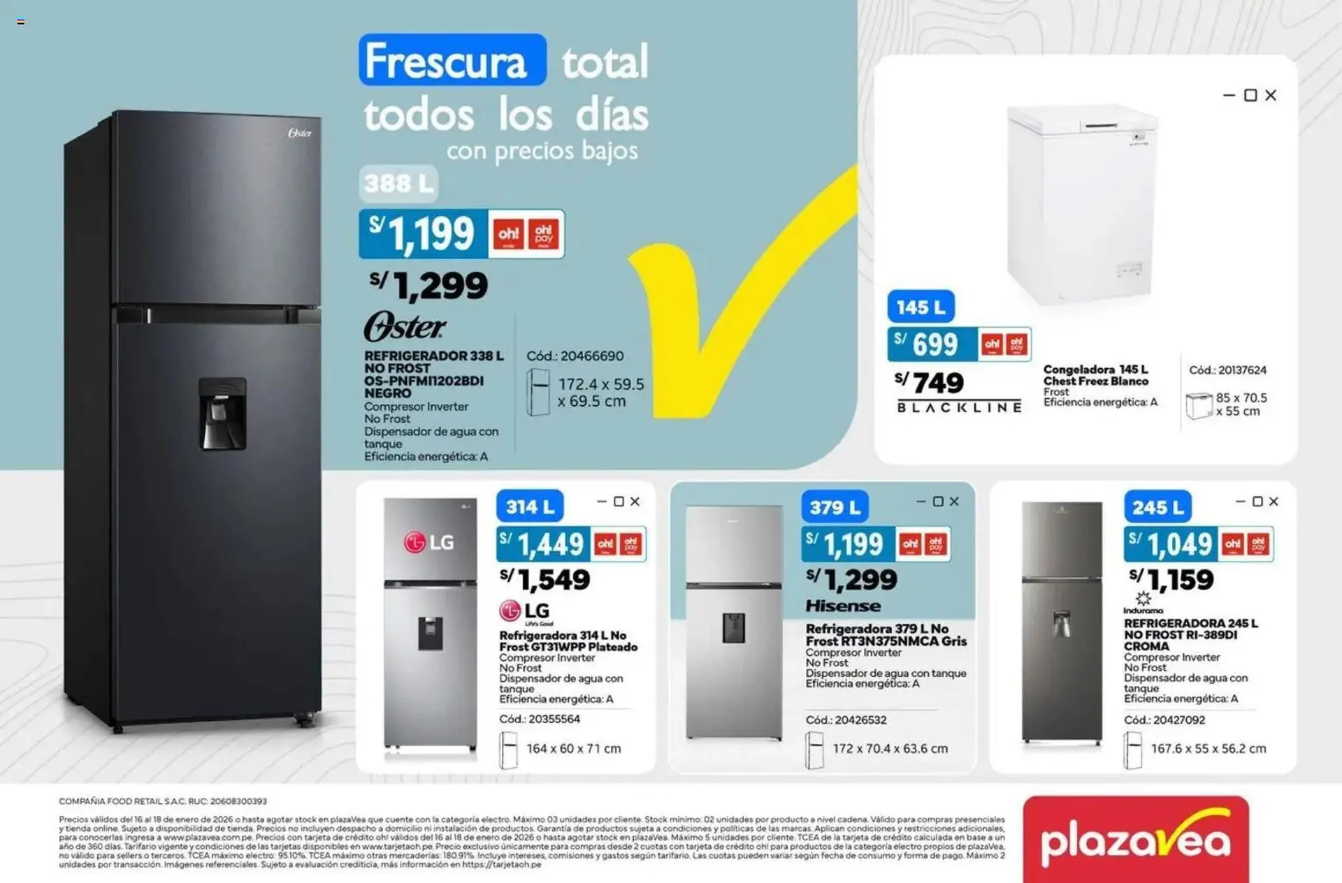 Catalogo de Catálogo Plaza Vea 16 de enero al 19 de enero 2026 - Pag 1