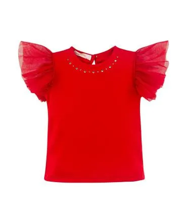 Polo Rojo con Volantes | Colección Monte Carlo