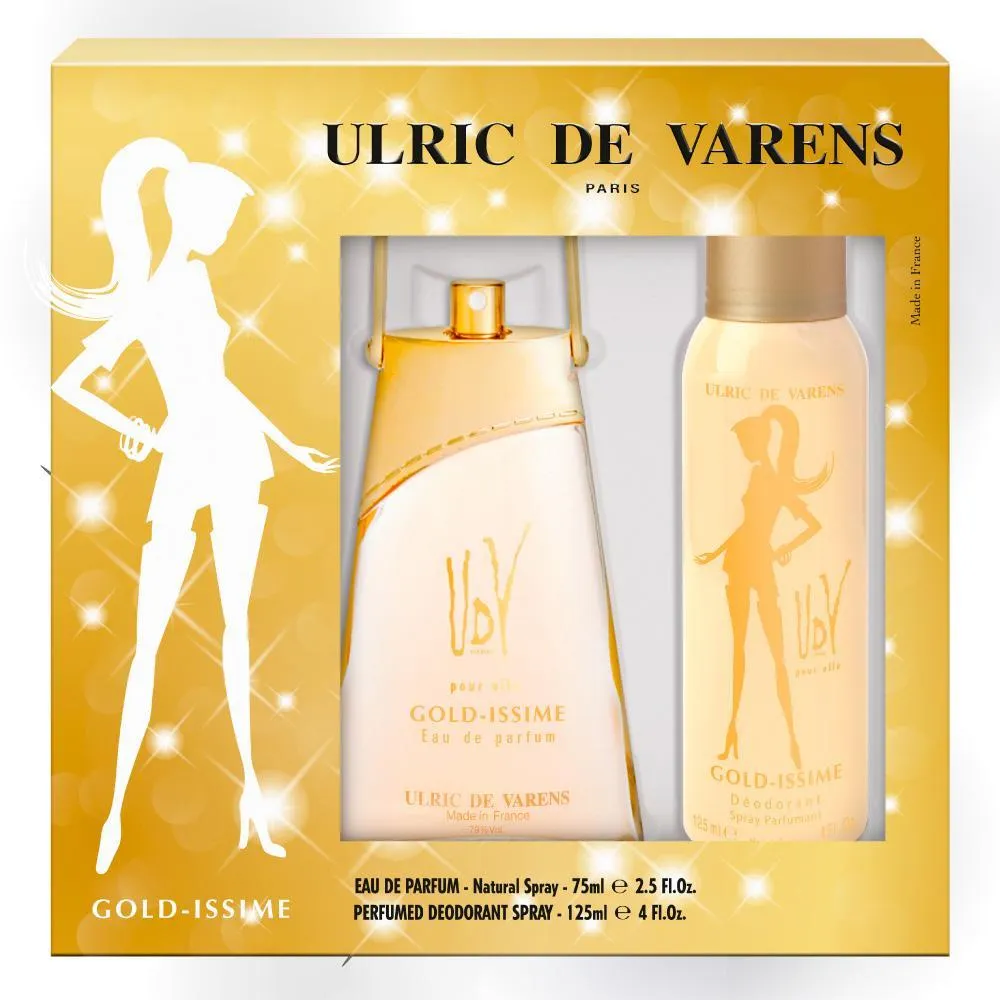 Ulric de Varens Estuche Gold Issime Edp 75 ml + Deo 125 ml