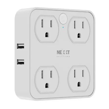Enchufe Smart 4 Tomas: 2 USB-A y 2 USB-C Nexxt