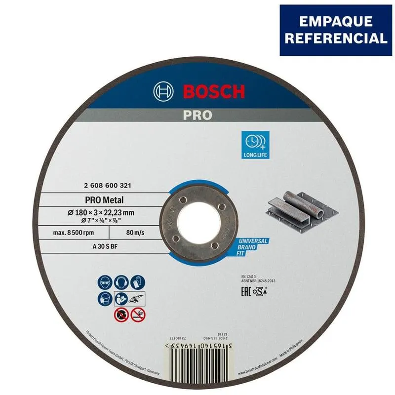 Disco para Corte Acero 7" Bosch