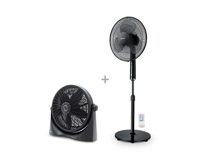 Ventilador Pedestal Miray 16" VMP-742R + Ventilador Circulador Miray 16" VMC-858