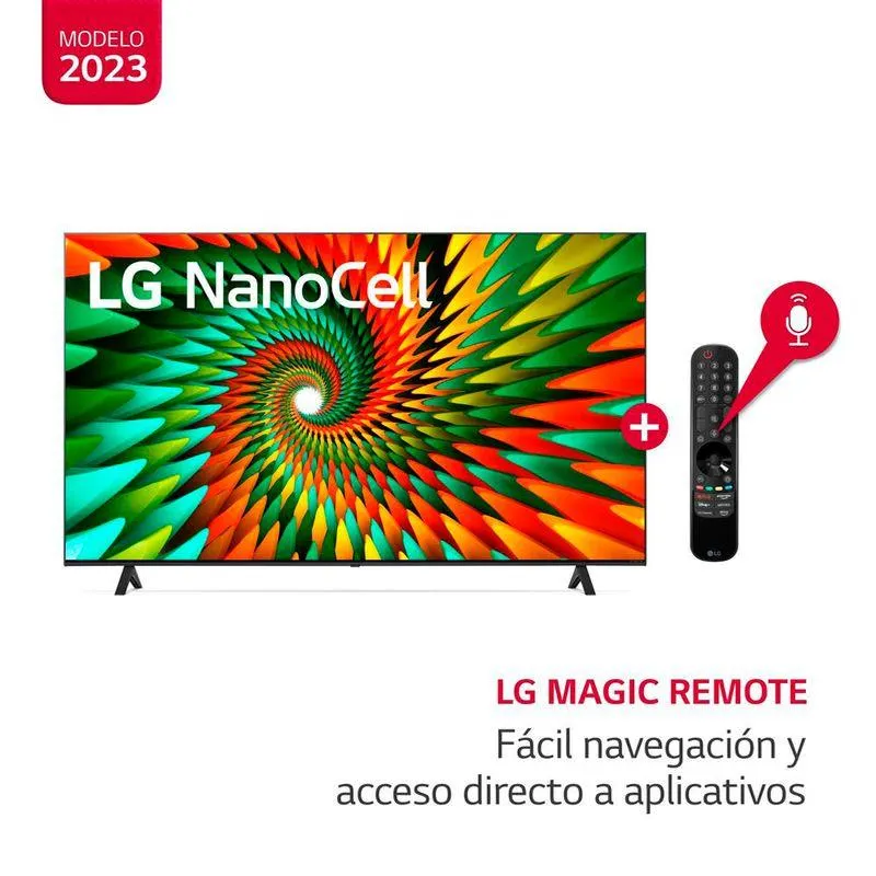 Televisor 86" Smart Tv LG Nanocell 4K Thinq Ai 86Nano77Z con Magic Remote