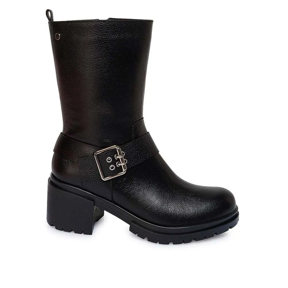 Botín Jodhpur Casual FER-2533 Negro Viale Cuero