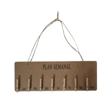 Planner Semanal 39 cm MDF - Planner Semanal 39cm